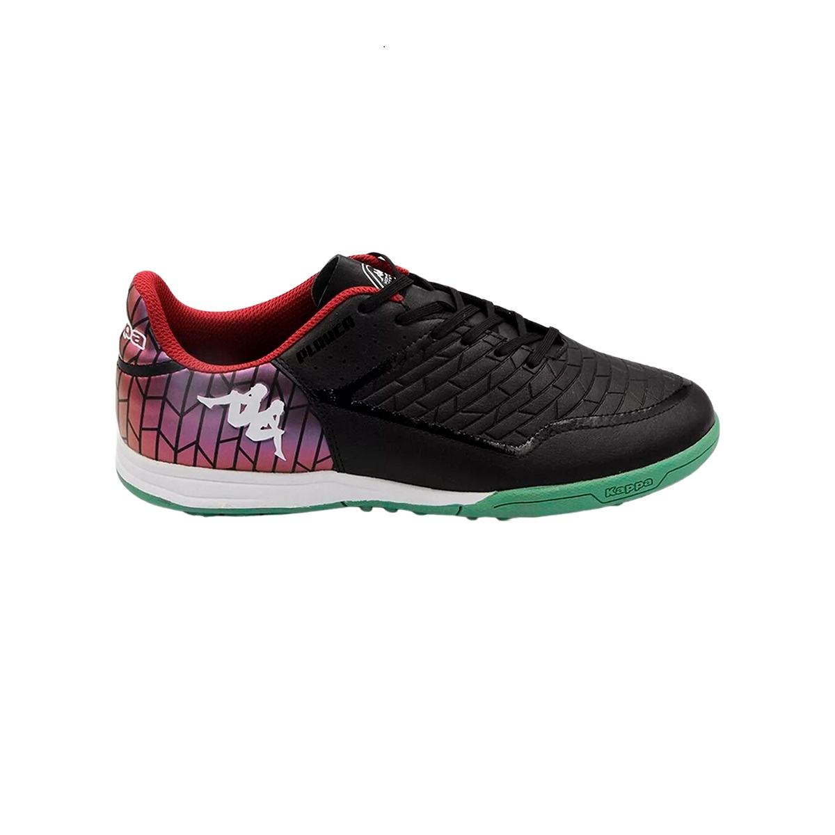 Tenis Multitaco Kappa Kombat Player TF Fútbol Rápido Negro - Verde