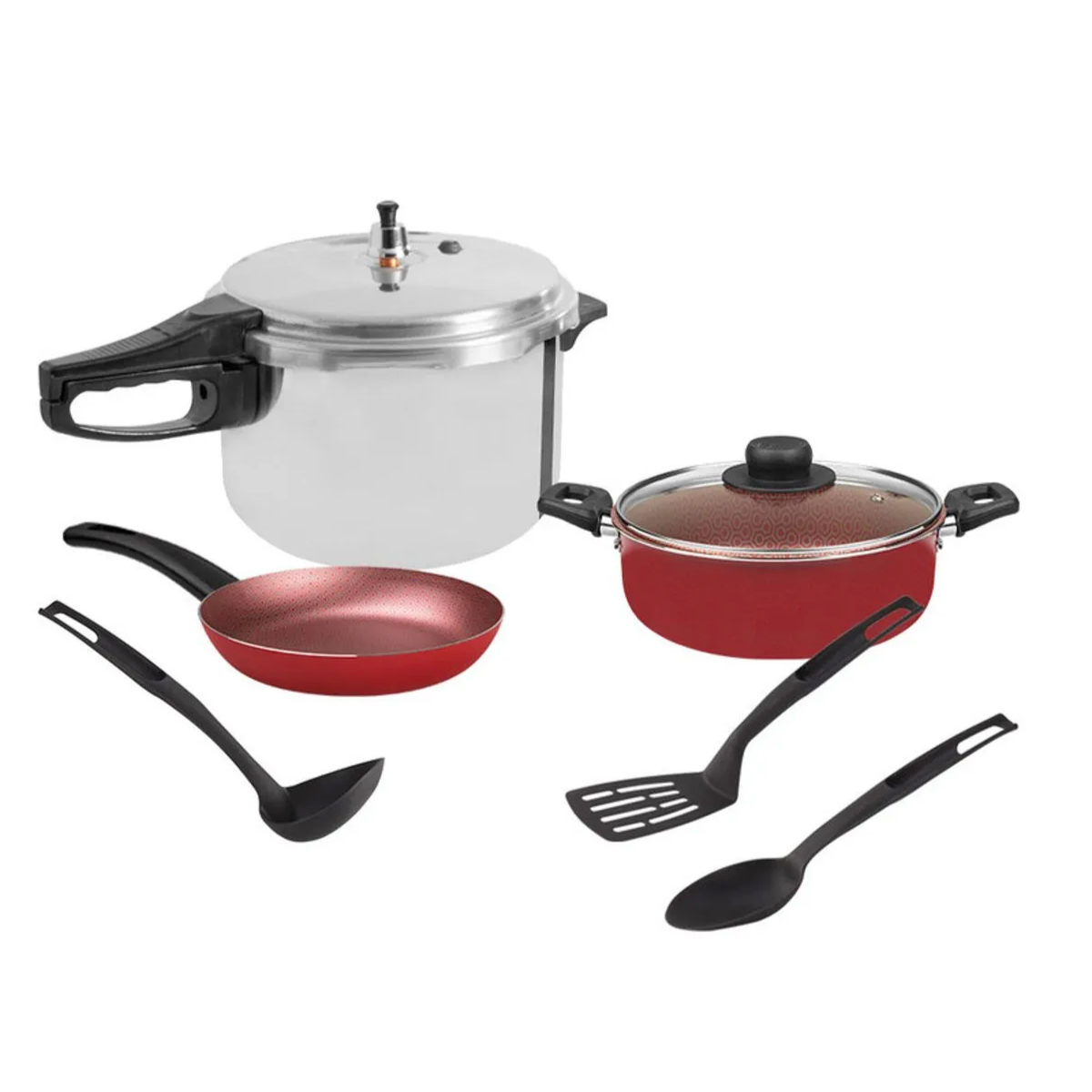 Batería de cocina con olla express 7 pzas Ecko 35914