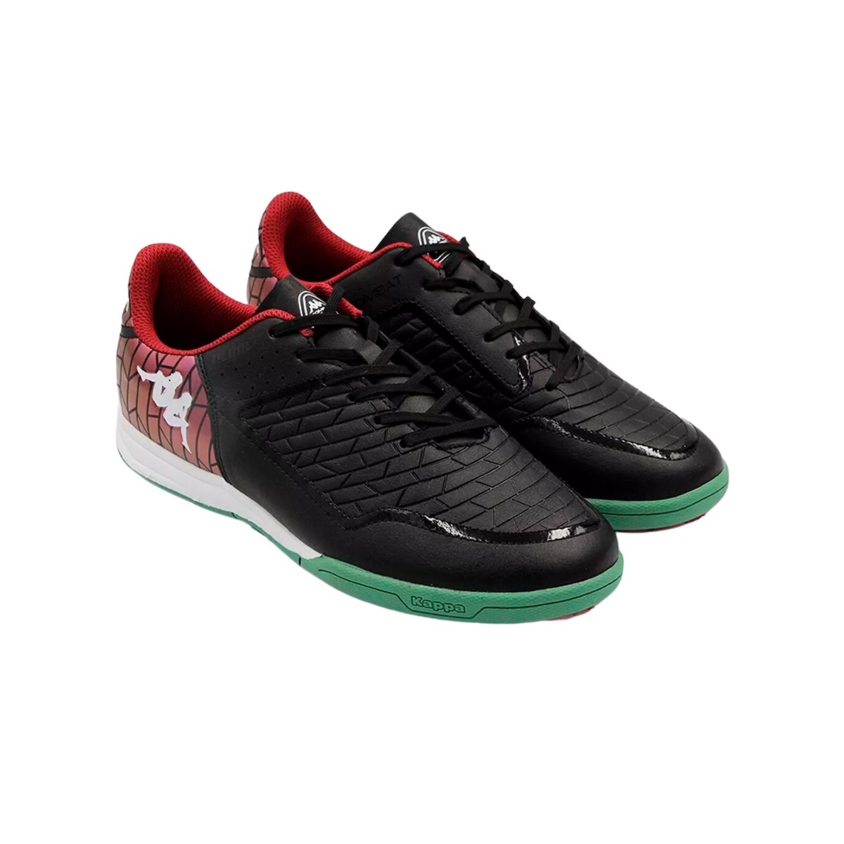 Tenis Multitaco Kappa Kombat Player TF Fútbol Rápido Negro - Verde