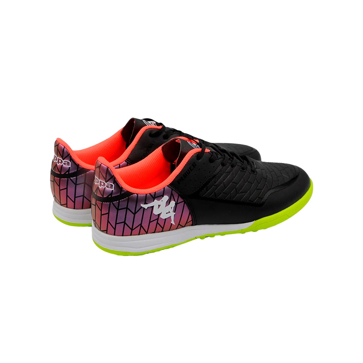 Tenis Multitaco Kappa Kombat Player TF Fútbol Rápido Negro - Amarillo