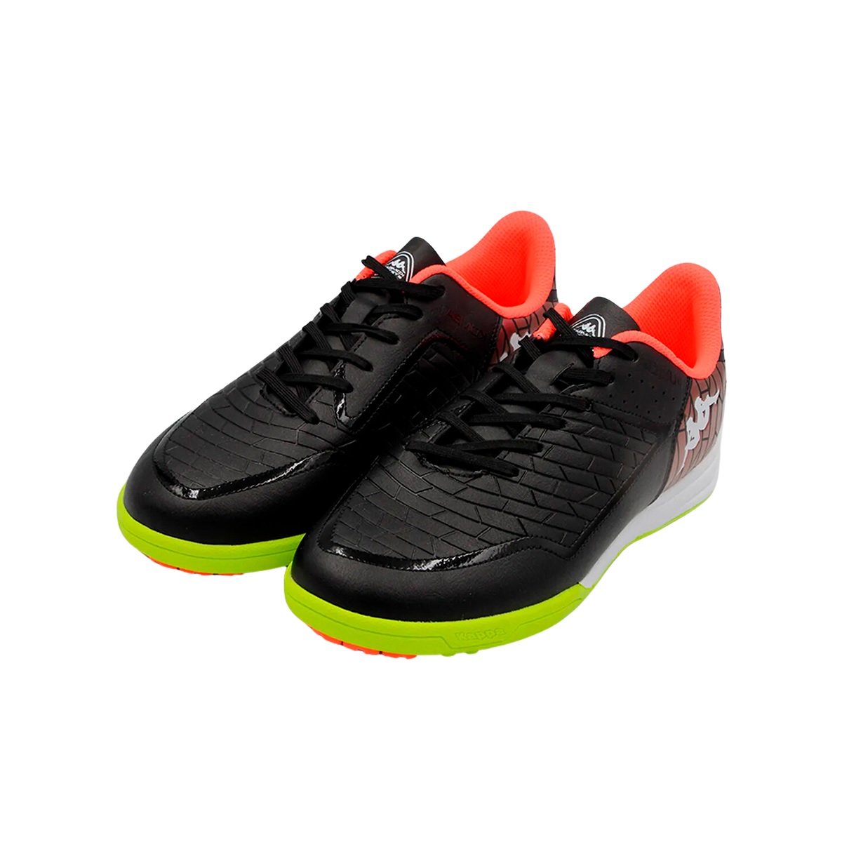 Tenis Multitaco Kappa Kombat Player TF Fútbol Rápido Negro - Amarillo