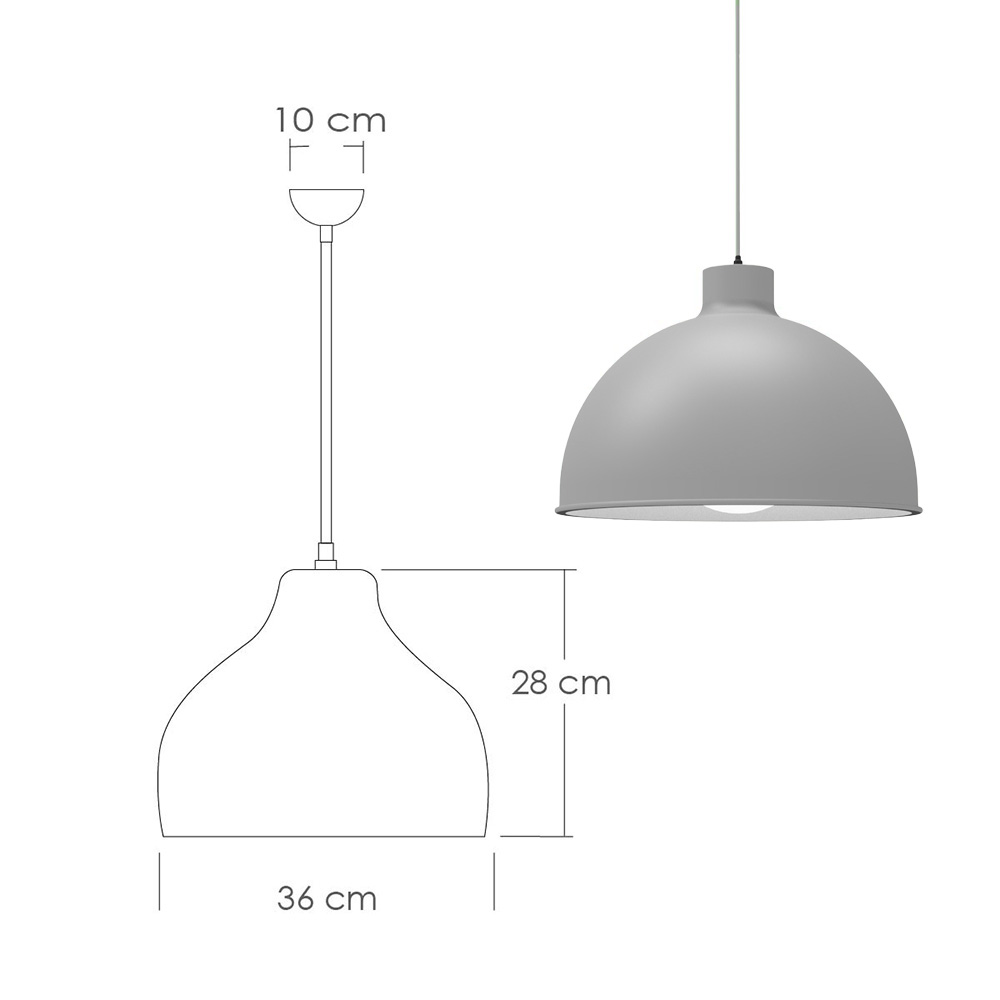 Ilios Innova | Paquete de 3 lámparas de techo colgantes decorativas estilo nórdico retro de 36 cm para habitaciones y salas de estar