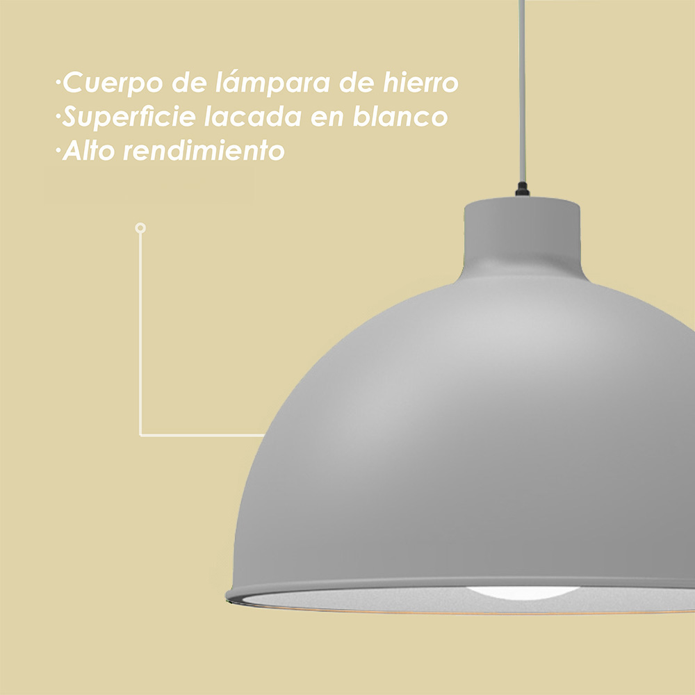 Ilios Innova | Paquete de 3 lámparas de techo colgantes decorativas estilo nórdico retro de 36 cm para habitaciones y salas de estar