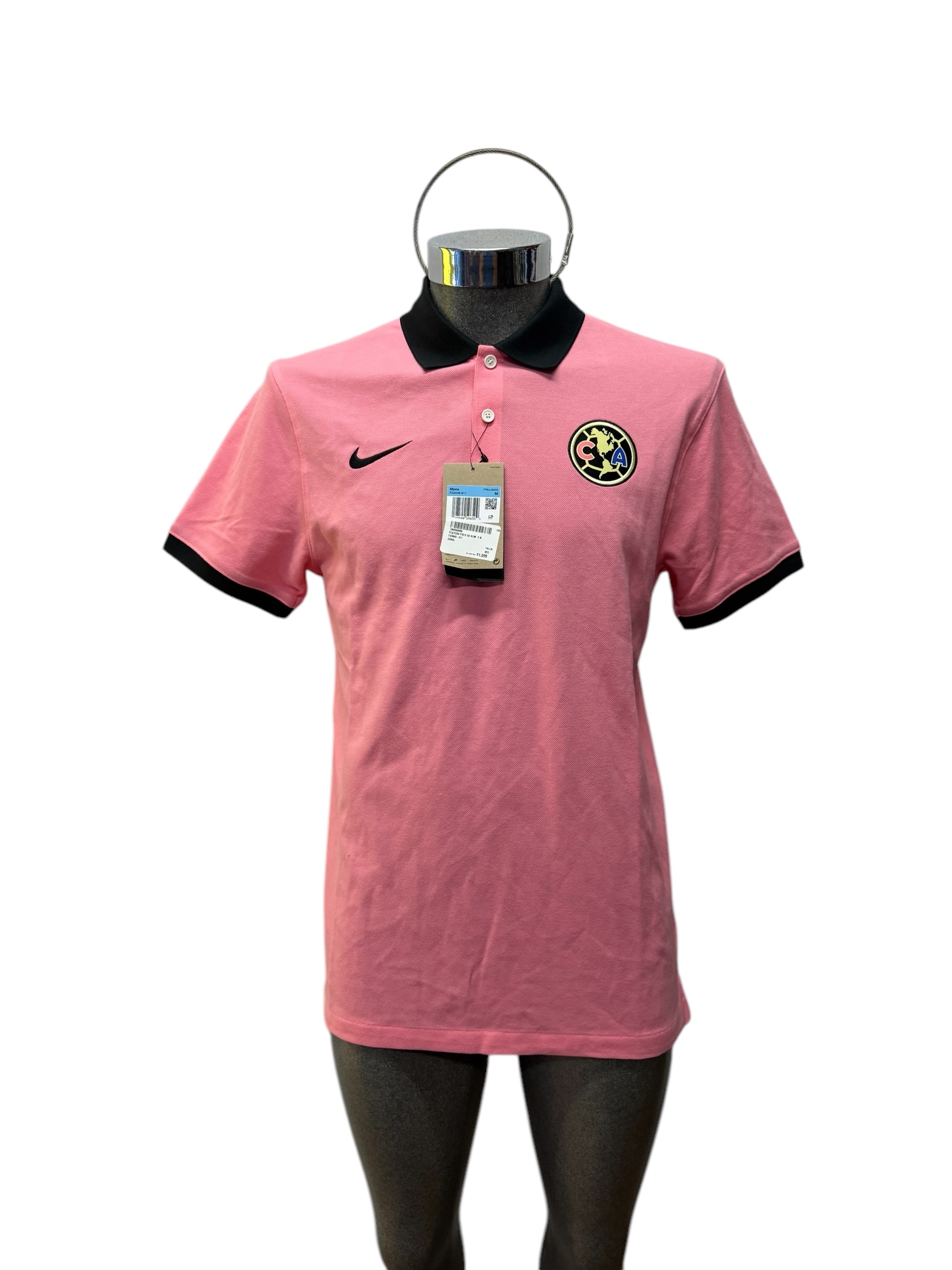 Polo Club Playera Tipo Polo Rosa Mujer Playera Polo Casual