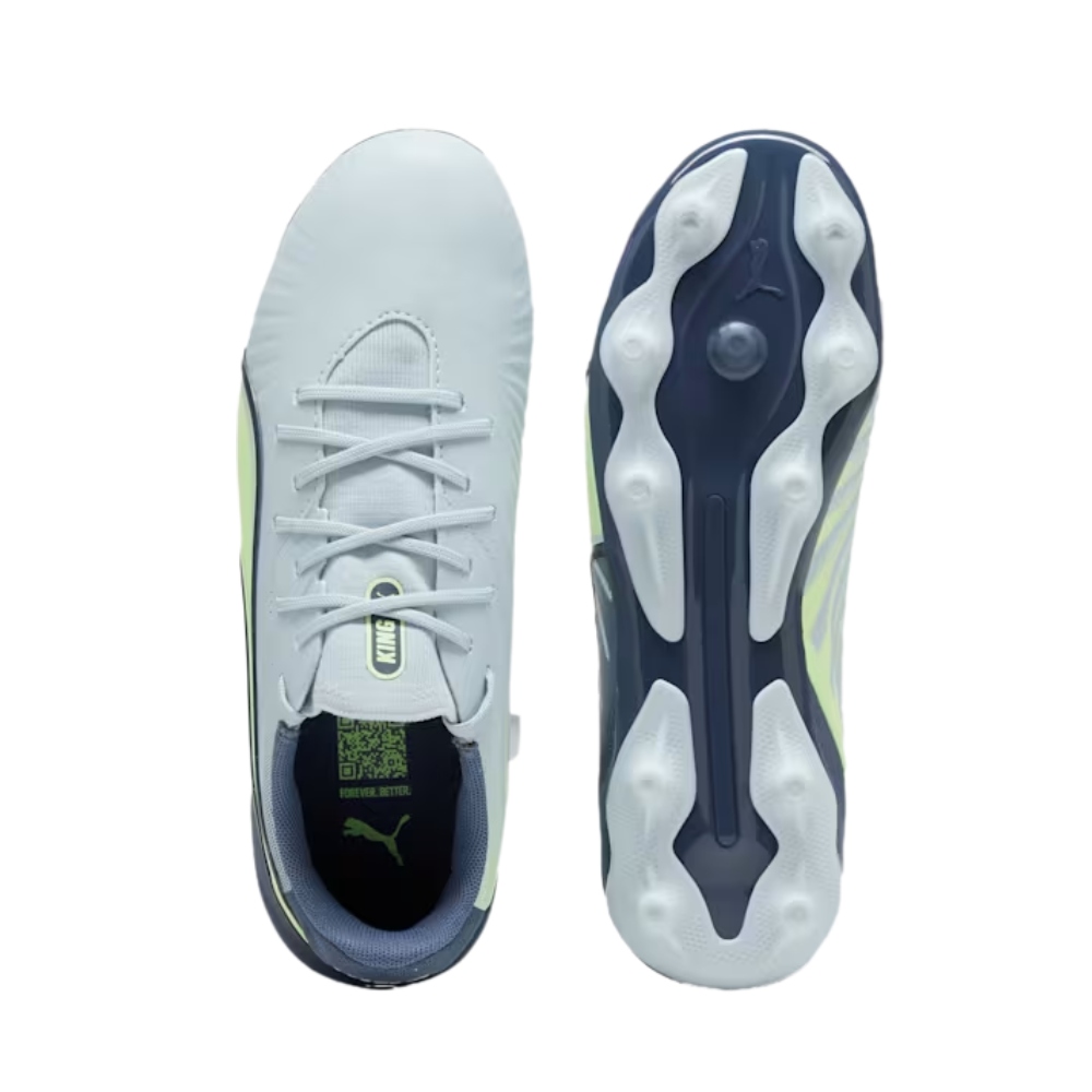 Tenis Puma de Futbol King Match FG/AG  Jr Gris Unisex 108048 03