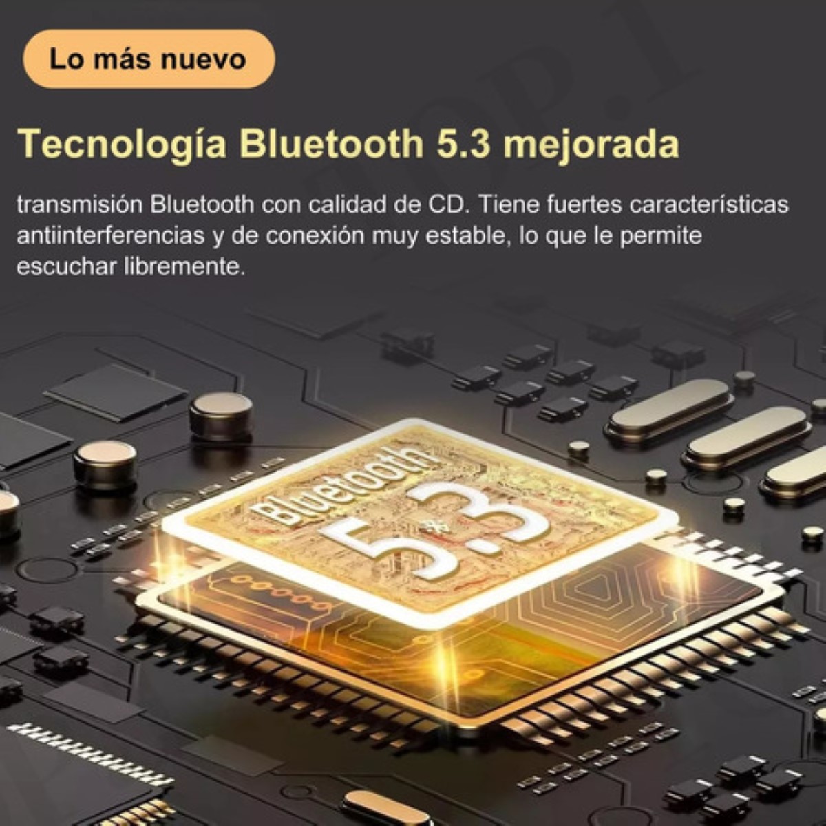 Audífonos Invisibles Verdaderamente Inalámbricos Con Bt 5.3 beige