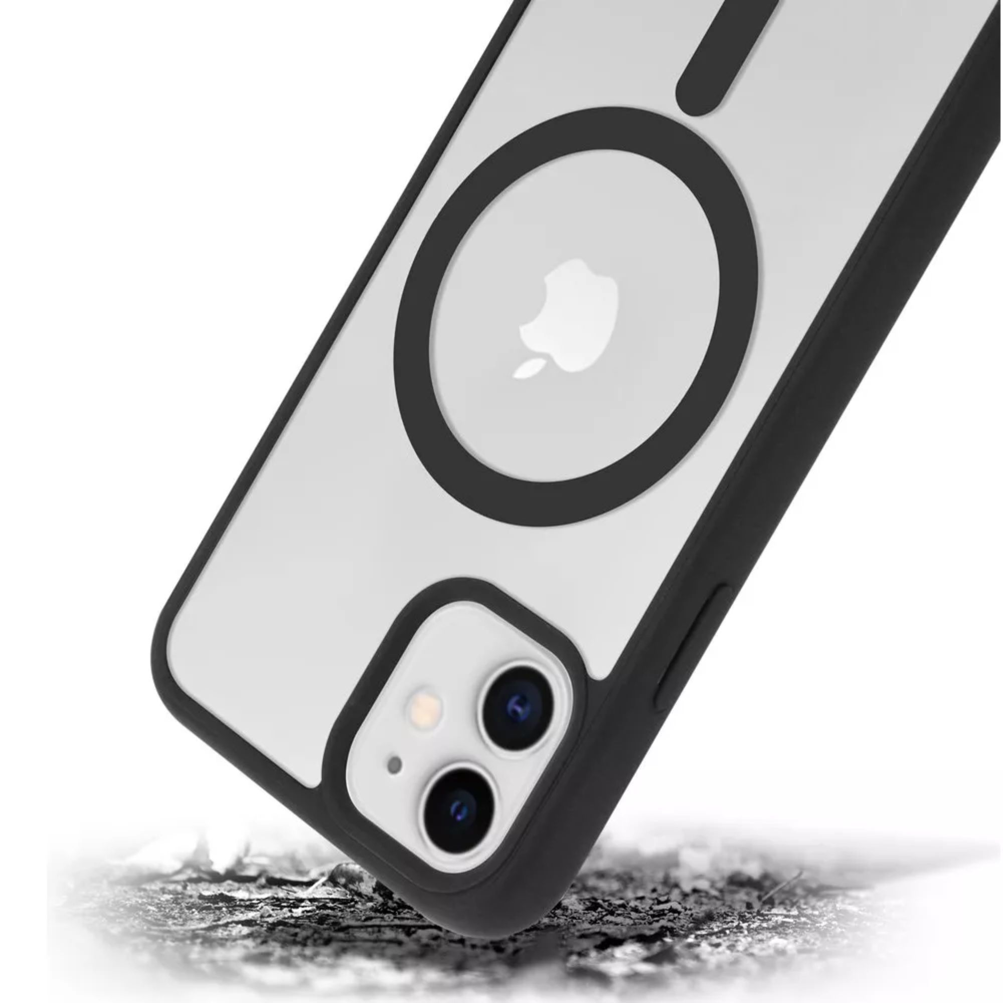 Funda Para iPhone Magsafe Uso Rudo + Cargador Iphone 16 pro Color  Negro 