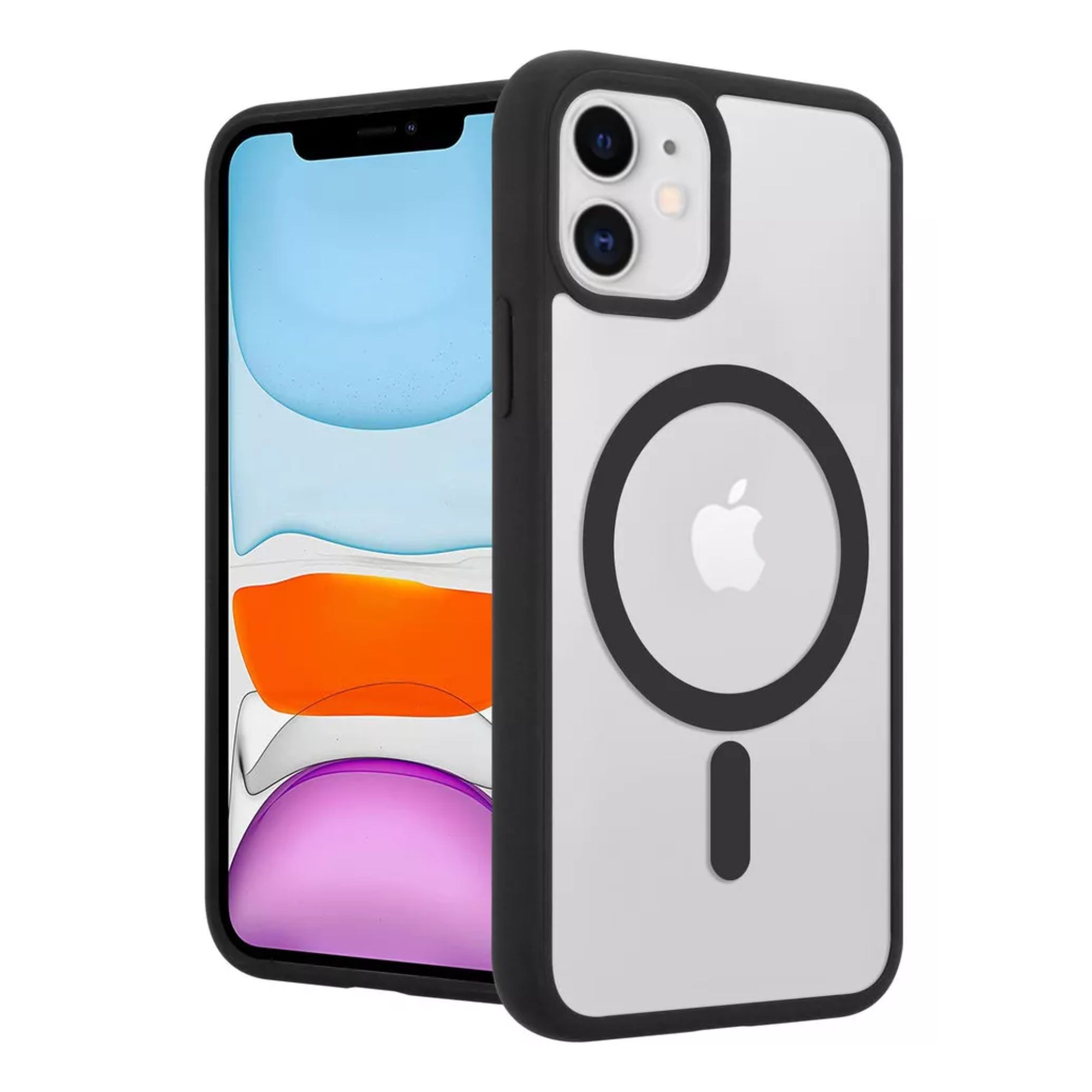 Funda Para iPhone Magsafe Uso Rudo + Cargador Iphone 16 pro Color  Negro 