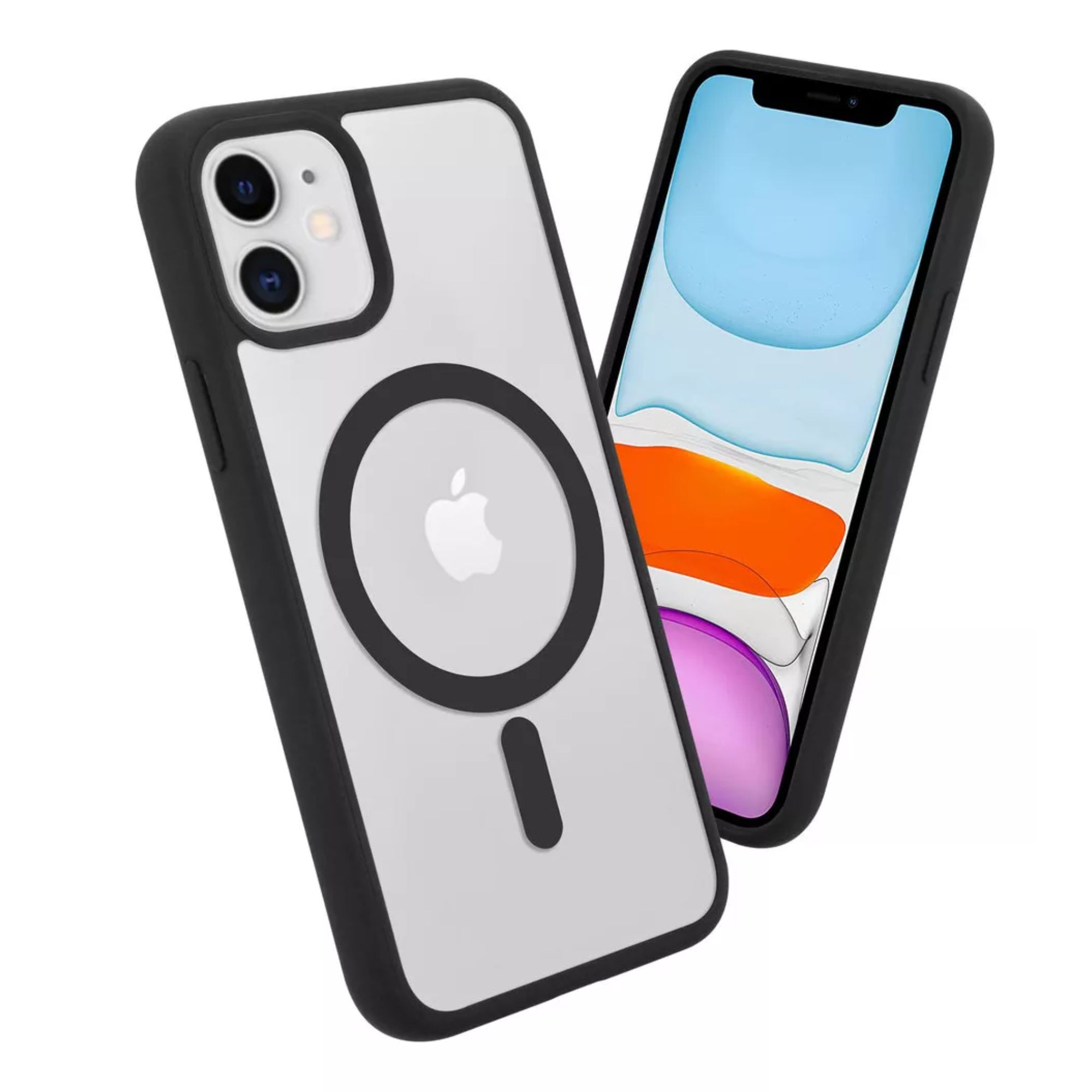 Funda Para iPhone Magsafe Uso Rudo + Cargador Iphone 16 pro Color  Negro 