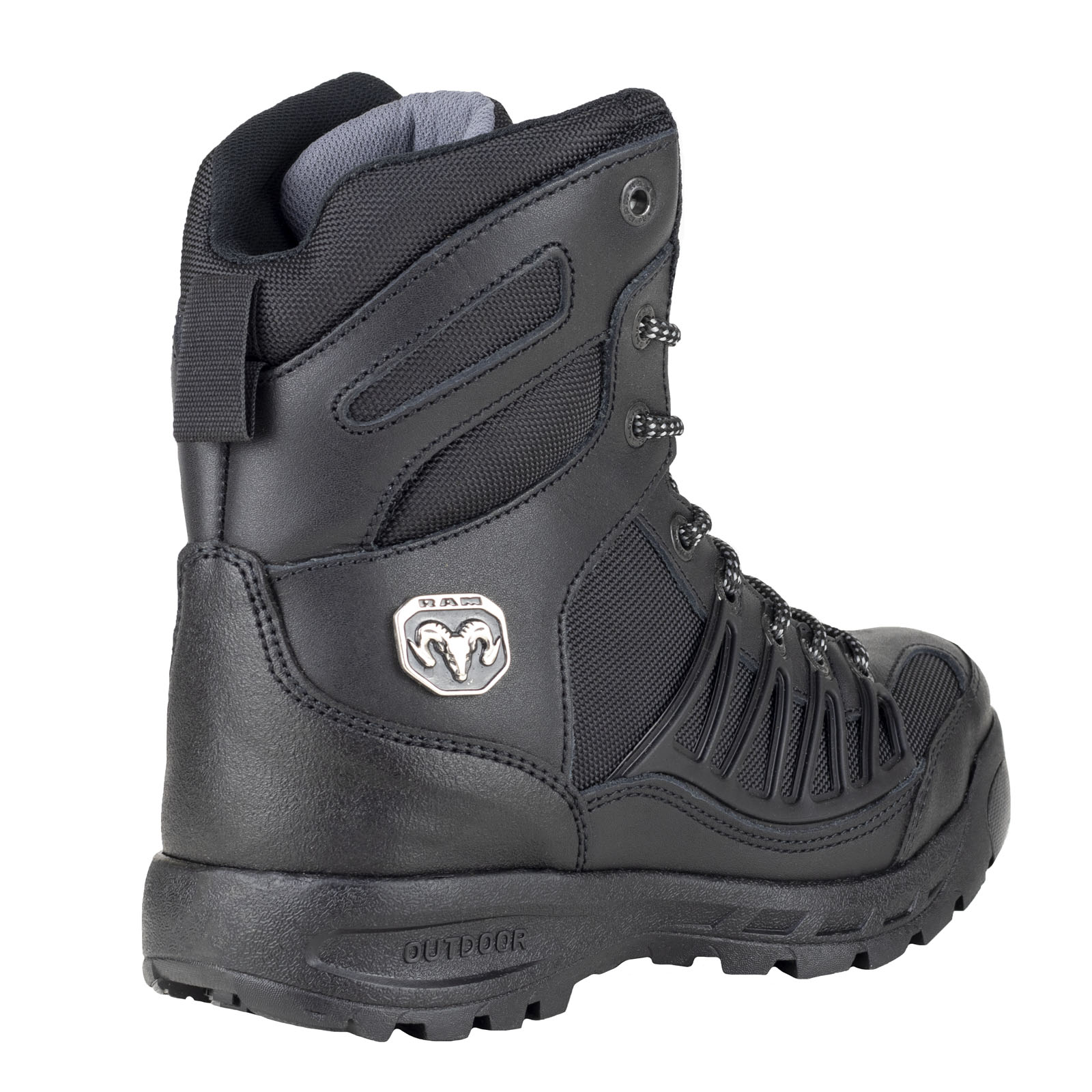 Bota Tactica Hombre Con Casquillo Ram 9456 Negro Industrial