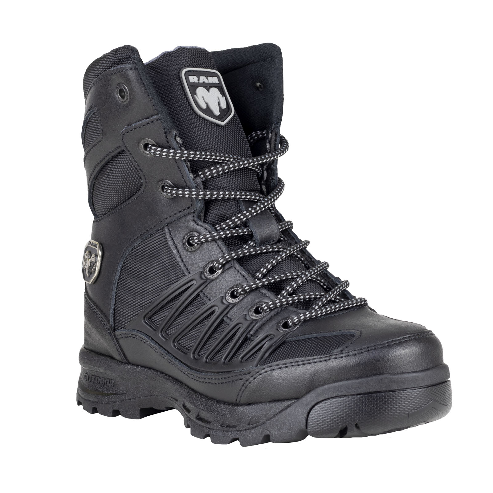 Bota Tactica Hombre Con Casquillo Ram 9456 Negro Industrial