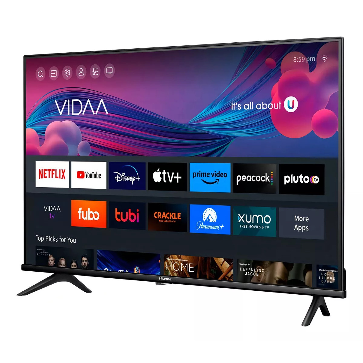 SmartTV Pantalla 32" Hisense HD streaming VIDAA TV LED 32A4KV