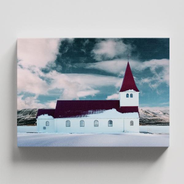 Cuadro Decorativo Religioso Iglesia Nevada 60 X 40