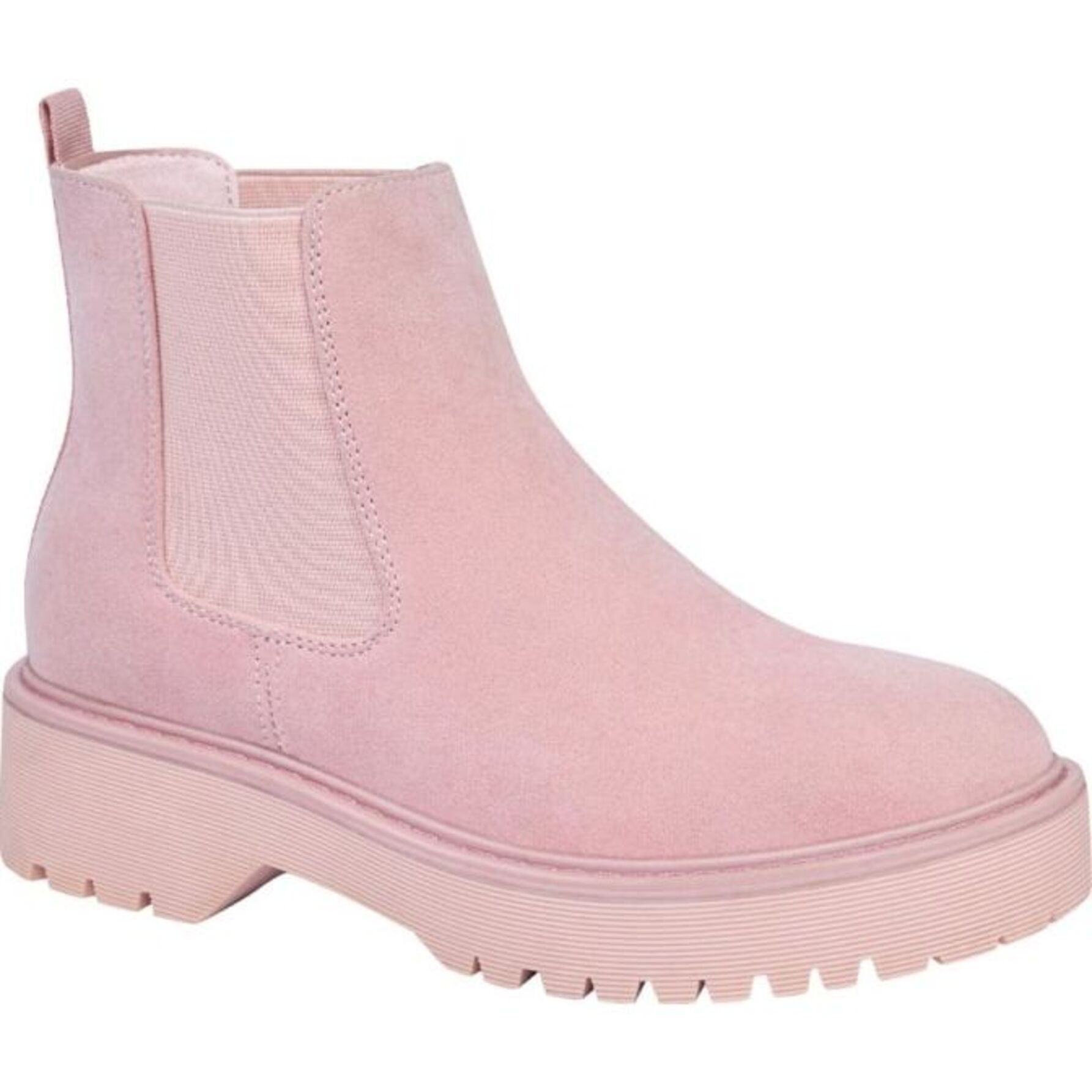 Botas para mujer, tipo Chelsea, con suela track, color rosa, marca Goodyear 1149472