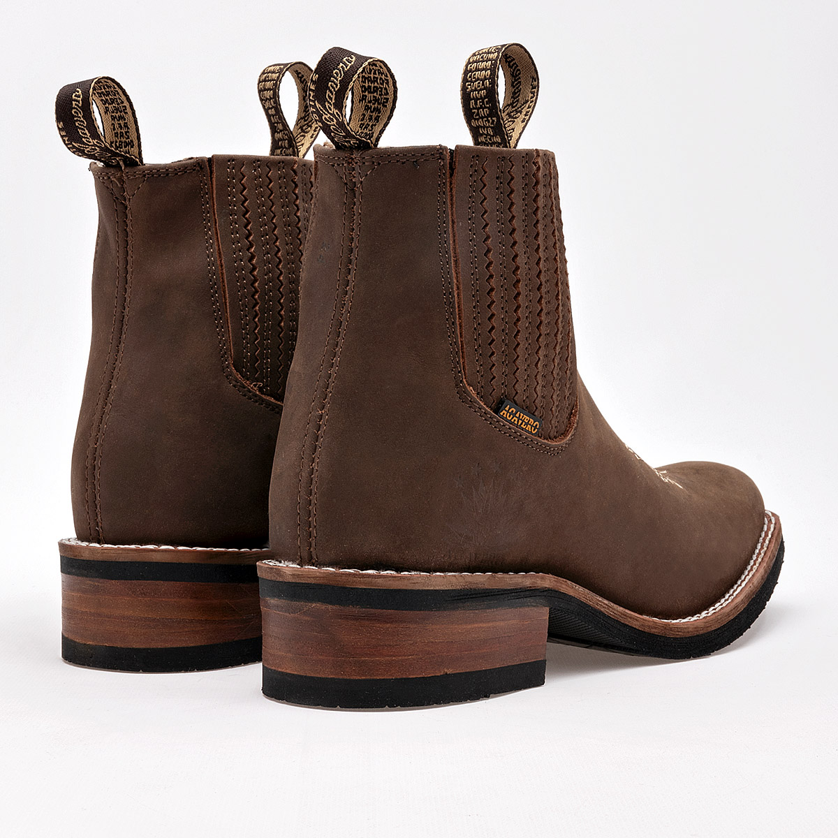 Arco Botin Vaquero Mujer tubo 11cm Color Camel En Pïel D9