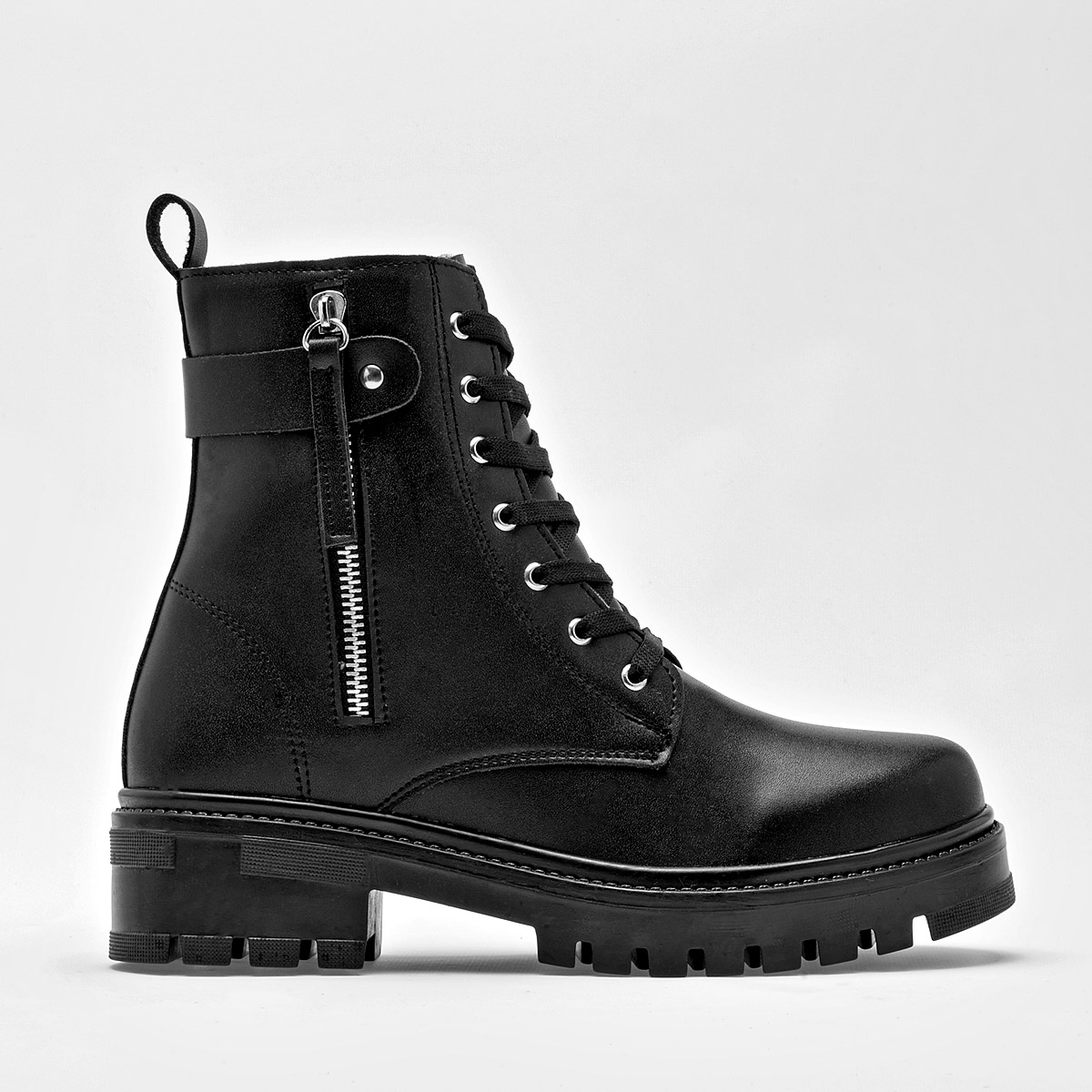 Rojo Cereza Botin Urbano Mujer Tacon 4cm Tubo 15cm colot Negro E9