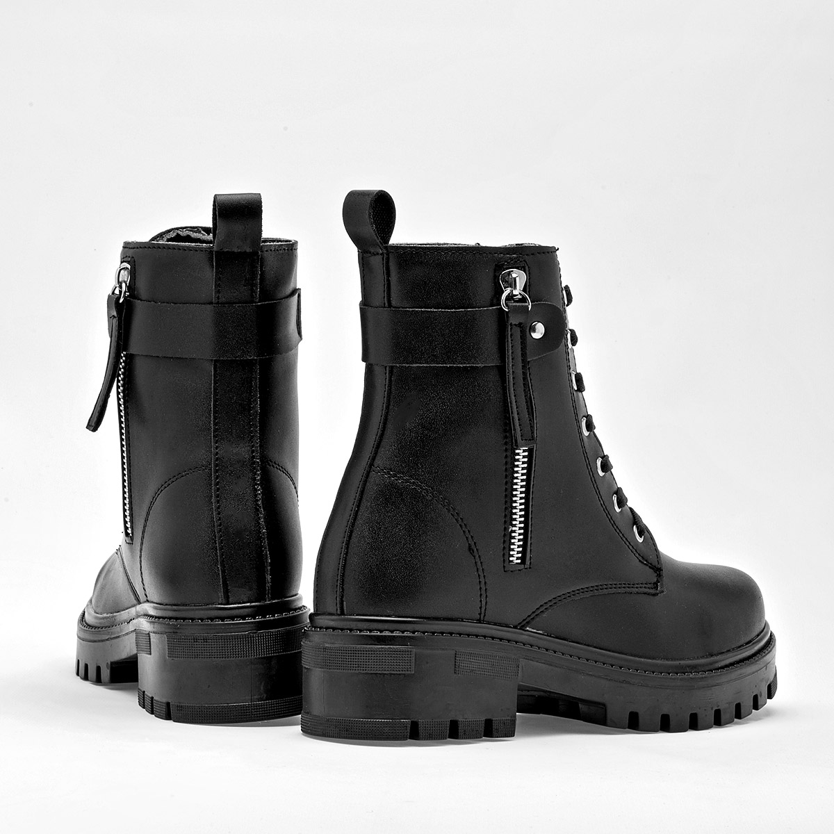 Rojo Cereza Botin Urbano Mujer Tacon 4cm Tubo 15cm colot Negro E9