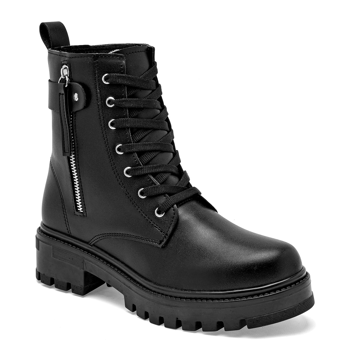 Rojo Cereza Botin Urbano Mujer Tacon 4cm Tubo 15cm colot Negro E9
