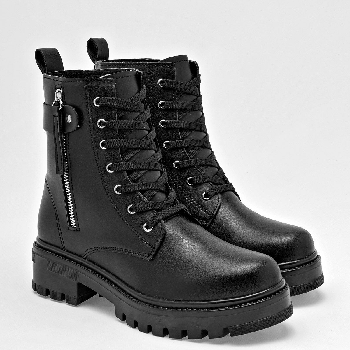 Rojo Cereza Botin Urbano Mujer Tacon 4cm Tubo 15cm colot Negro E9