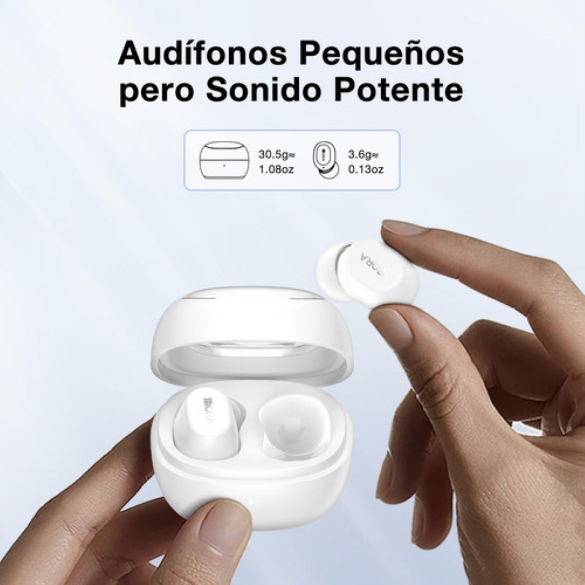 Audifonos Inalambricos In Ear Manos Libres Bluetooth 5.3 Color blanco