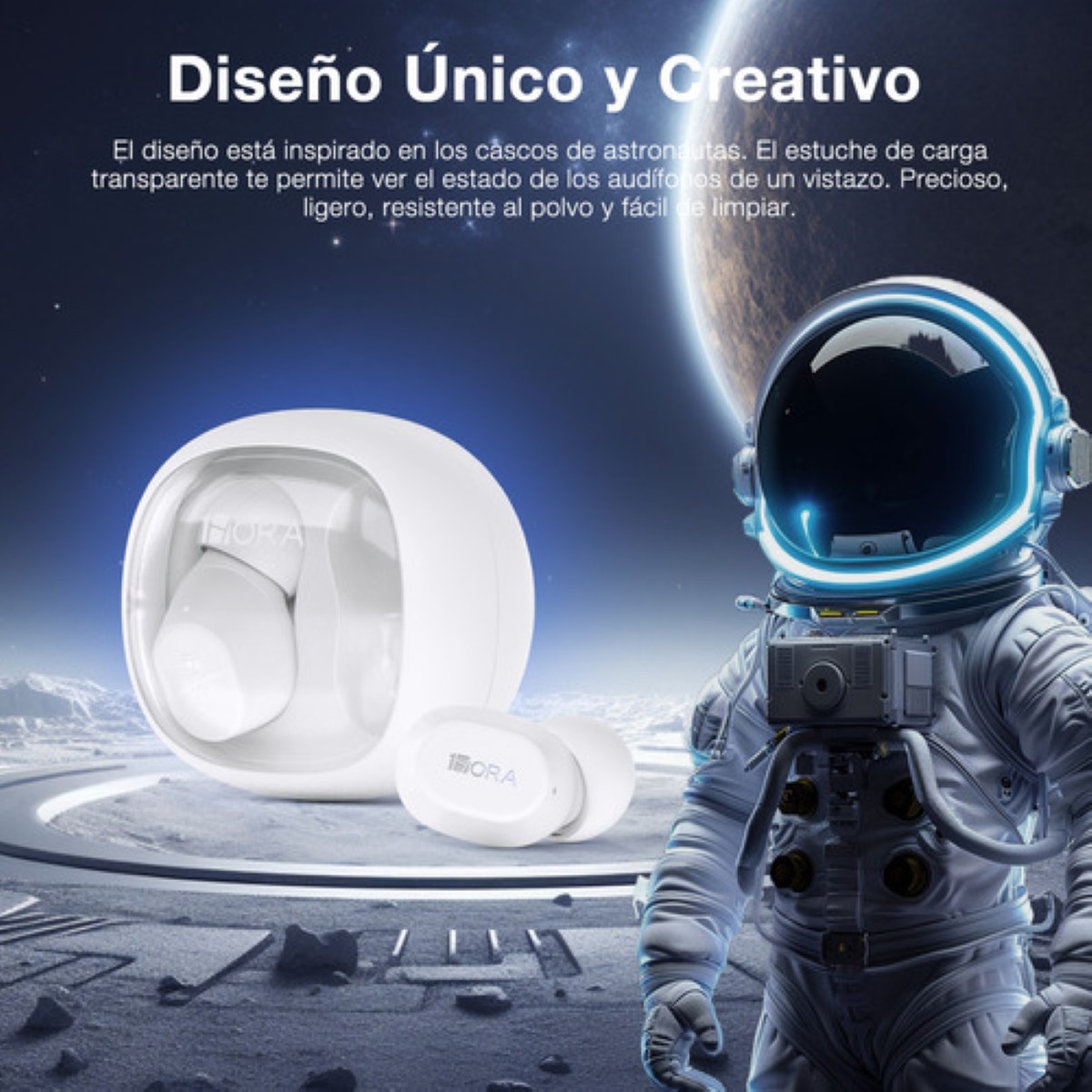 Audifonos Inalambricos In Ear Manos Libres Bluetooth 5.3 Color blanco