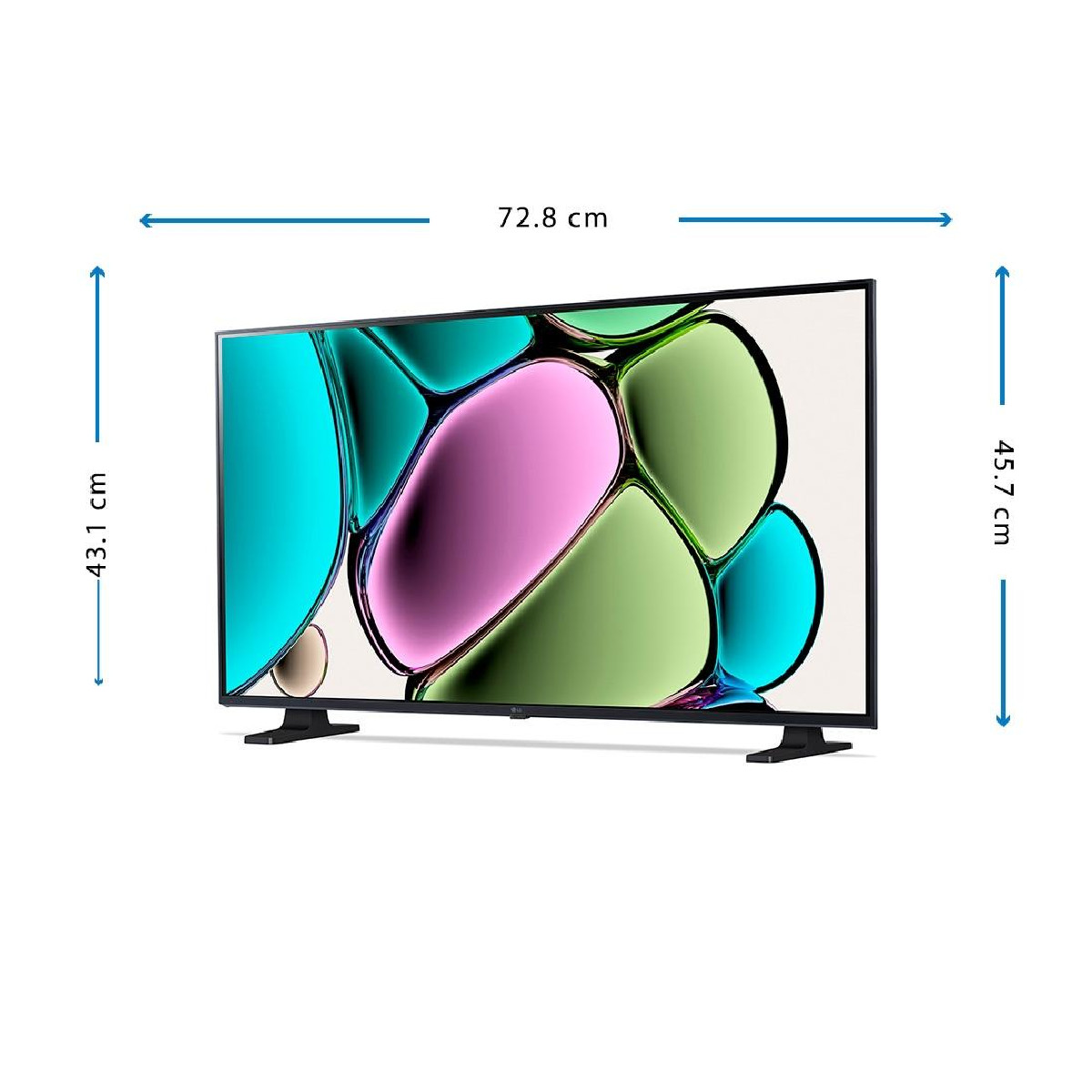 SMART TV Pantalla 32" LG HD ThinQ AI y WebOS Procesador α5
