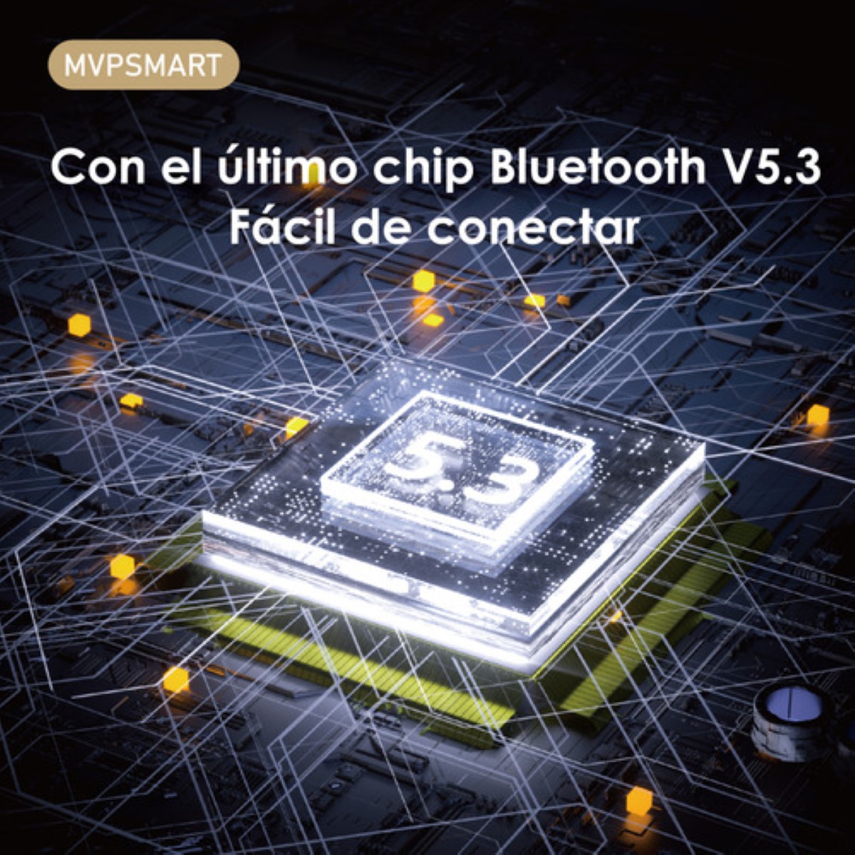 Manos Libres Inalambricos 5.3 Auriculares Bluetooth blanco