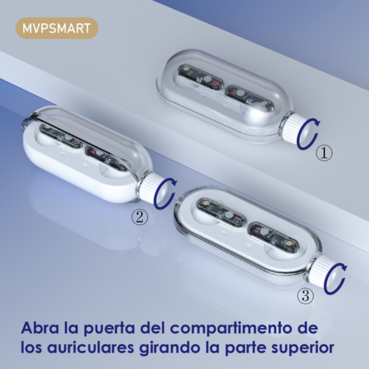Manos Libres Inalambricos 5.3 Auriculares Bluetooth blanco