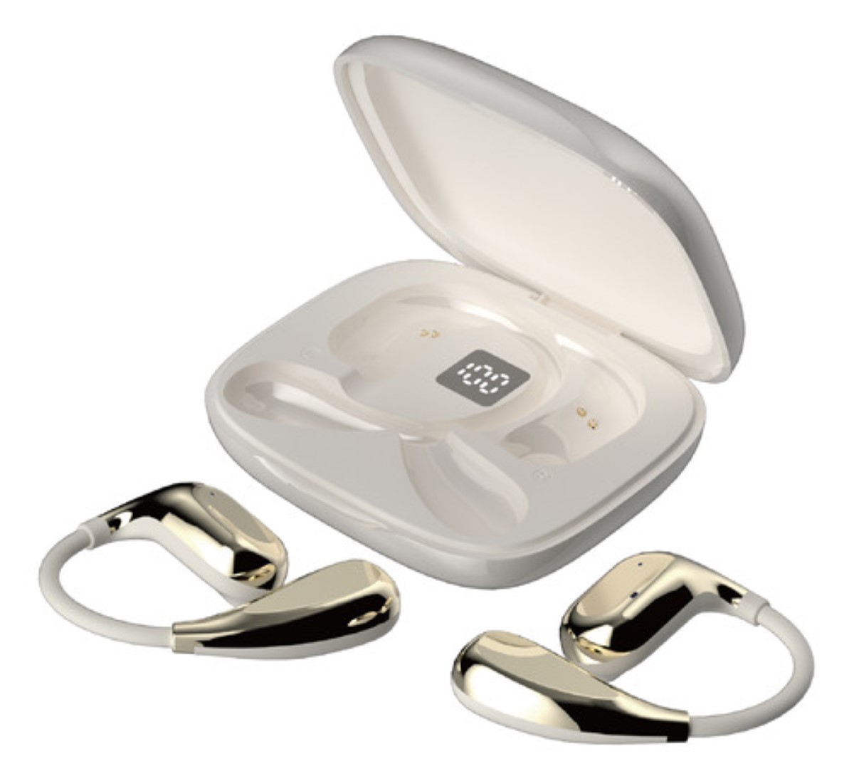 Audífonos Manos Libres Open-ear Bluetooth Moda dorado