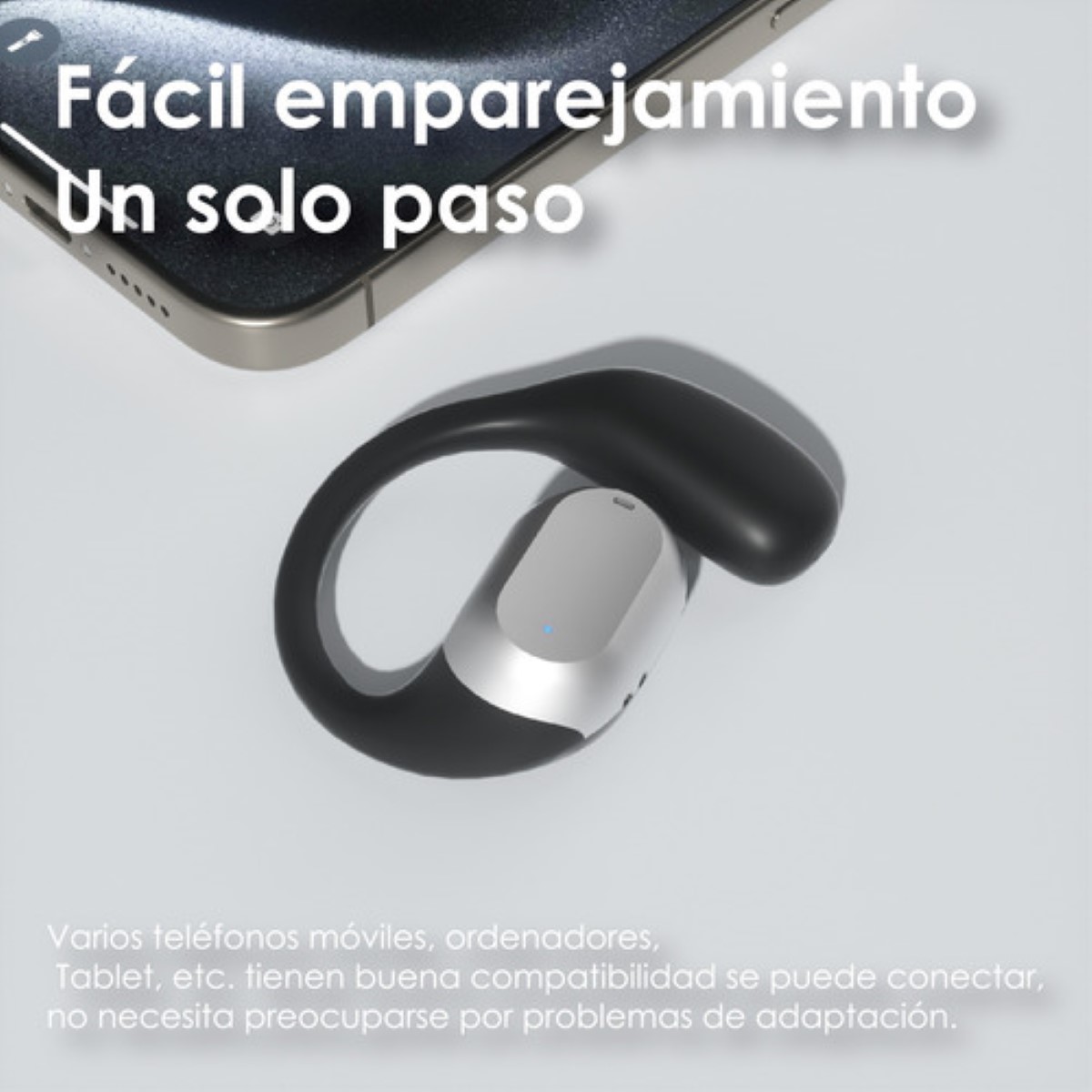 Audífonos Open-ear Bluetooth Con Micrófono Negro 
