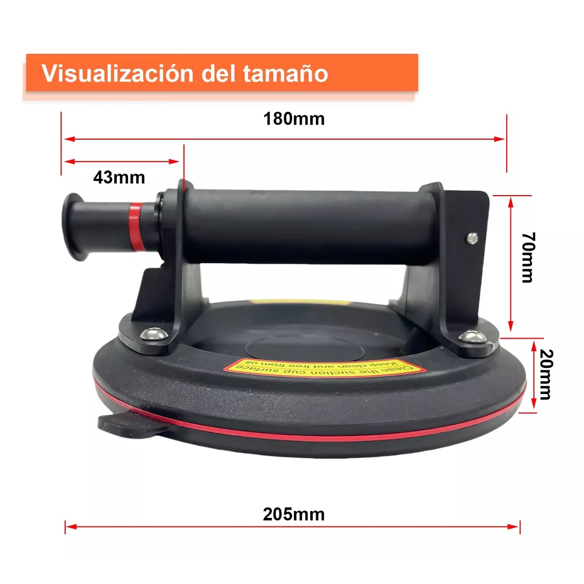 Chupones Para Vidrio Ventosa Vacío Neumático 200 Kg