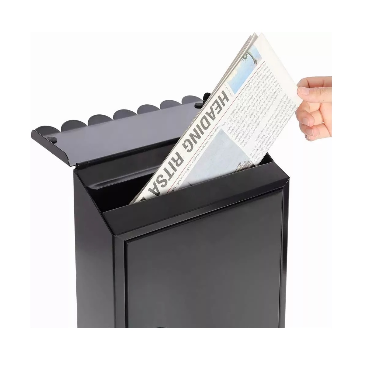 Buzón Metálico Con Llave Cartas Correo Exterior Casa