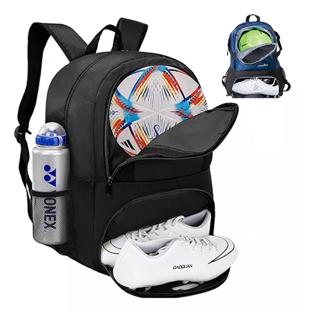 Mochila Deportiva , Mochila Impermeable, Mochila De Fútbol Negro