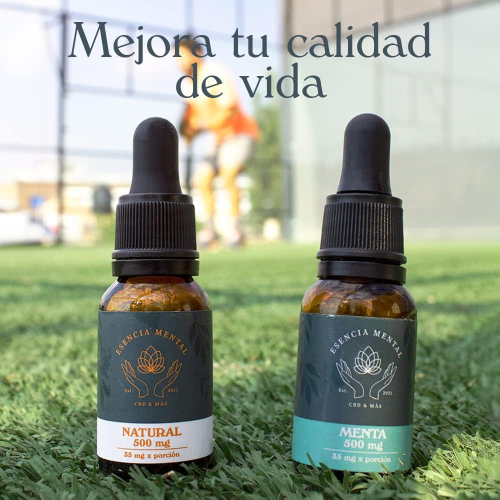 Aceite relajante  fullspectrum 500 mg | sabor menta | Esencia mental | (15ml ideal para dormir mejor, estrés y ansiedad)