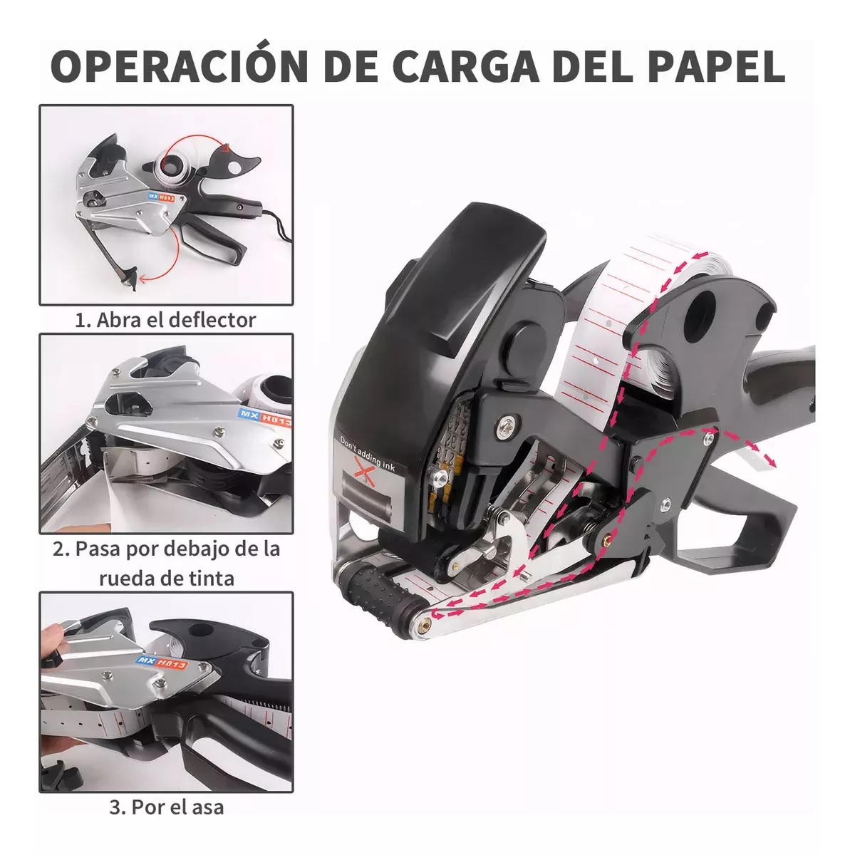 8 Digitos Manual Metalica Etiquetadora Precios Etiquetas12pz