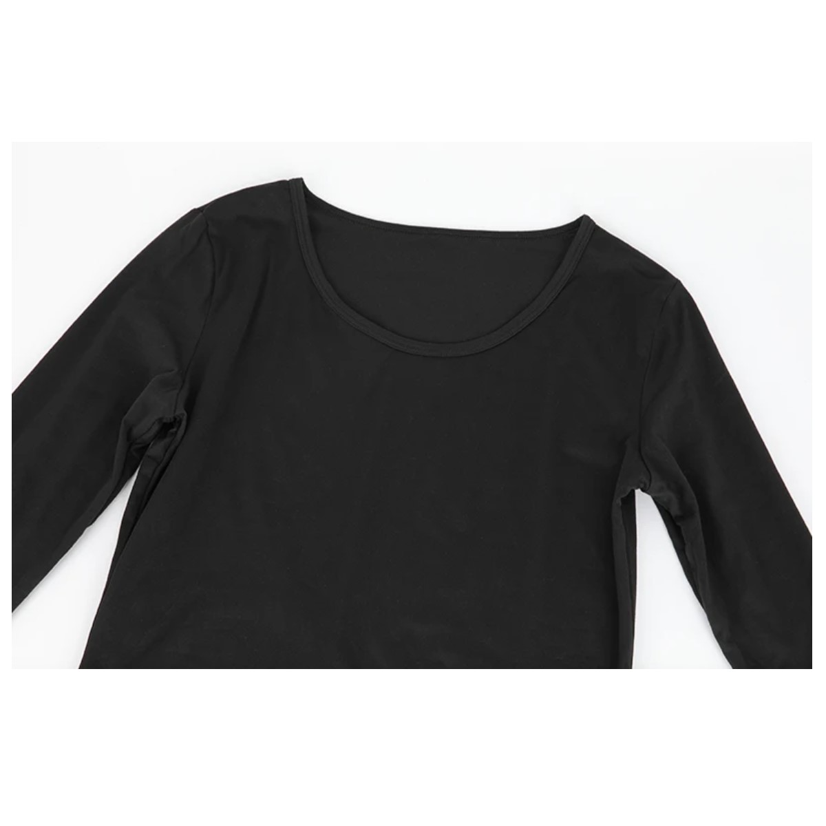 Ropa interior térmica mujer M negro pantalón blusa largos Tiempo frío conjunto completo uso diario