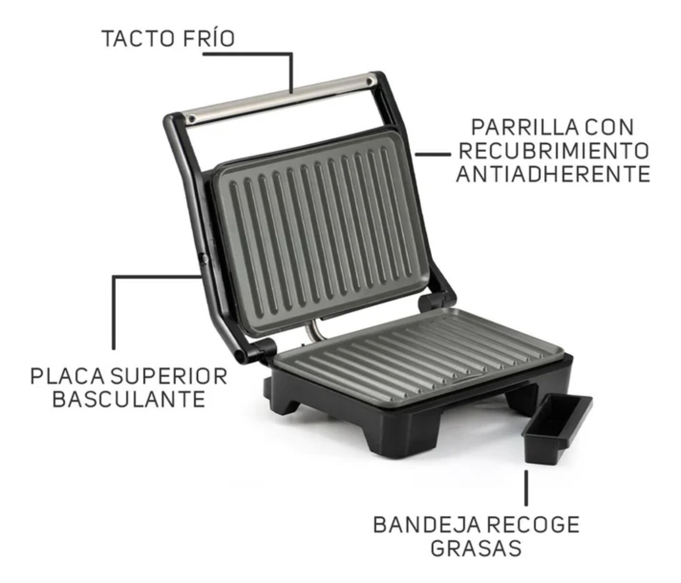 TOSTADOR PANINI TAURUS TOSTARE PARRILLA C/ANTIADHERENTE ORTF3 