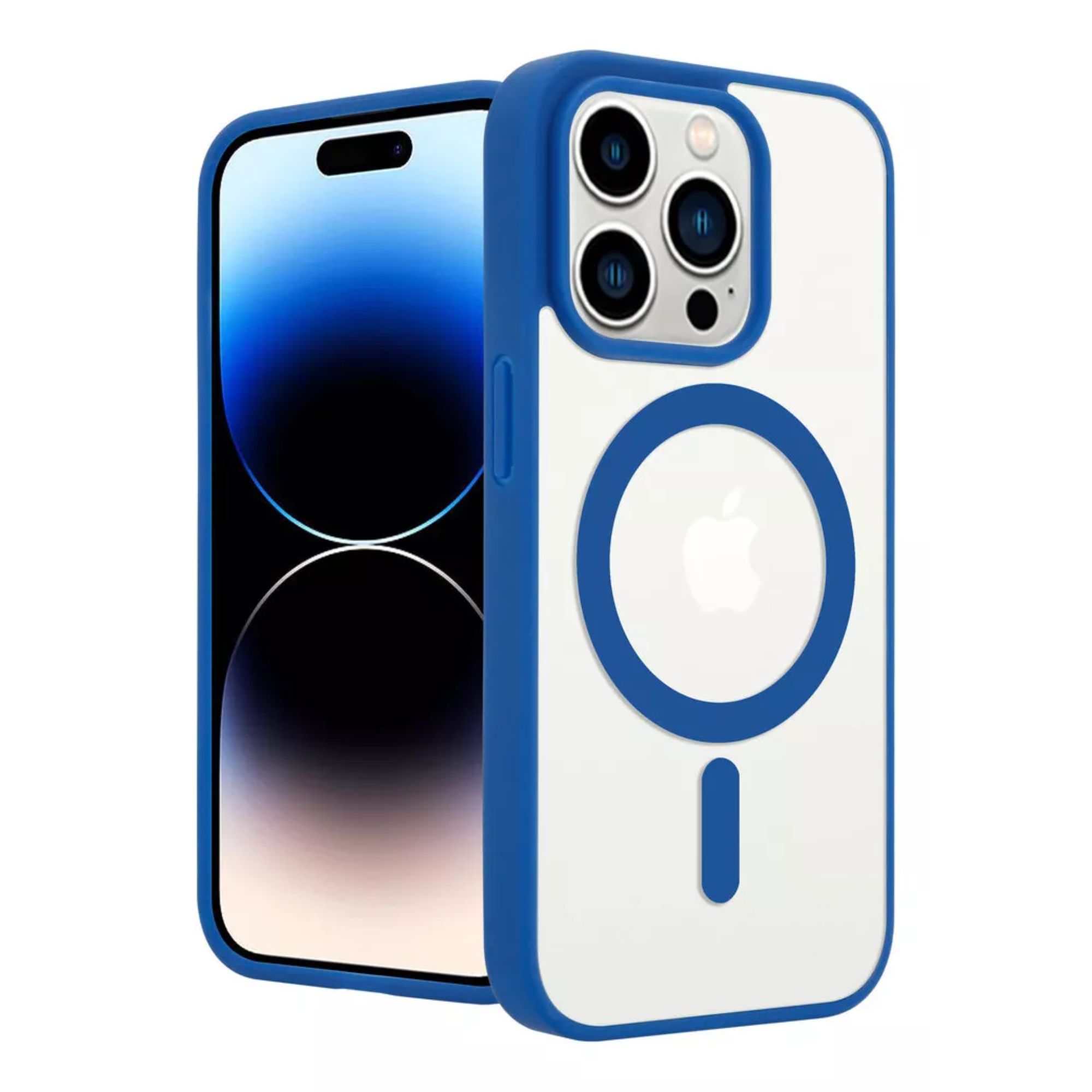 Funda Para iPhone Magsafe Uso Rudo + Cargador   Iphone 16 plus Azul 