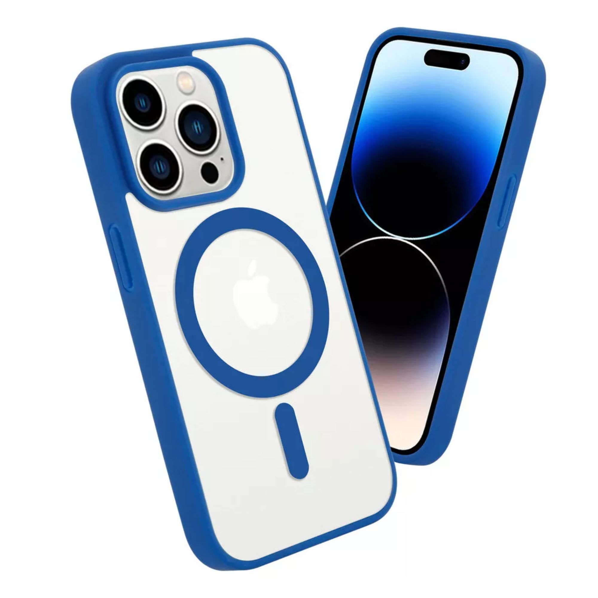 Funda Para iPhone Magsafe Uso Rudo + Cargador   Iphone 16 plus Azul 