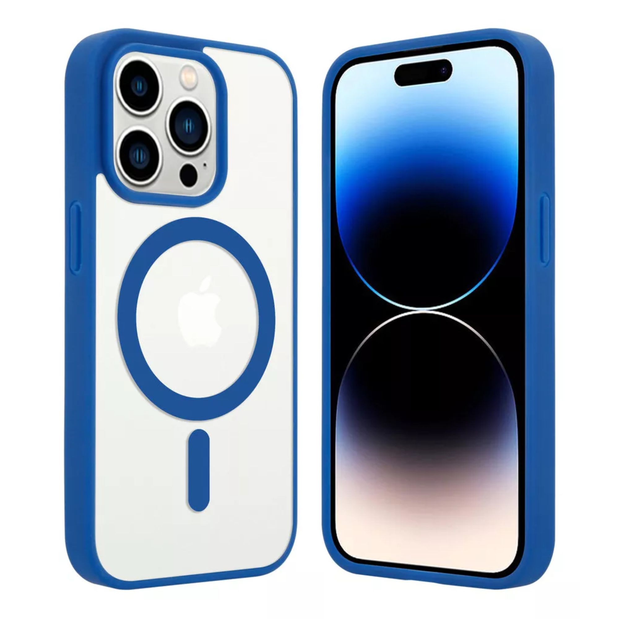 Funda Para iPhone Magsafe Uso Rudo + Cargador   Iphone 16 plus Azul 