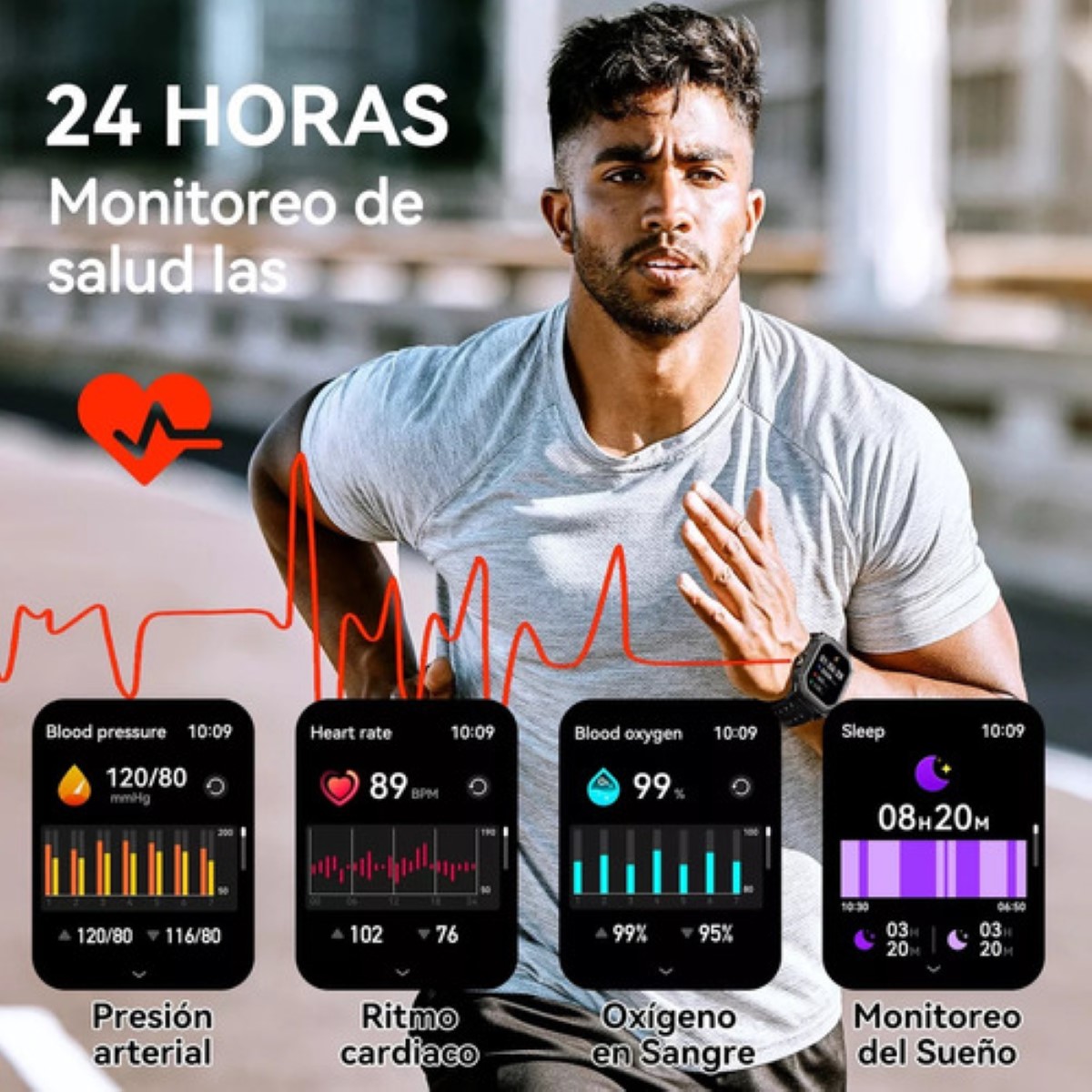 Smartwatch Cubot X1 Reloj Inteligente Deportivo negro
