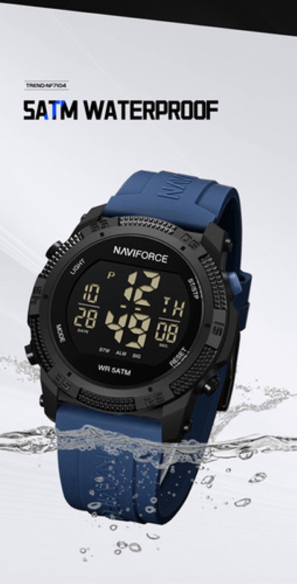 Relojes Deportivos Digitales Naviforce Para Hombre Y Mujer azul