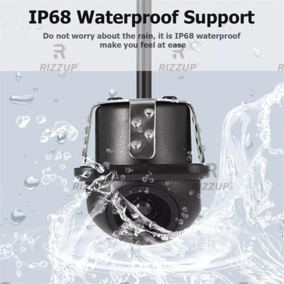 Camara De Reversa Universal Impermeable Accesorios 170° Hd negro