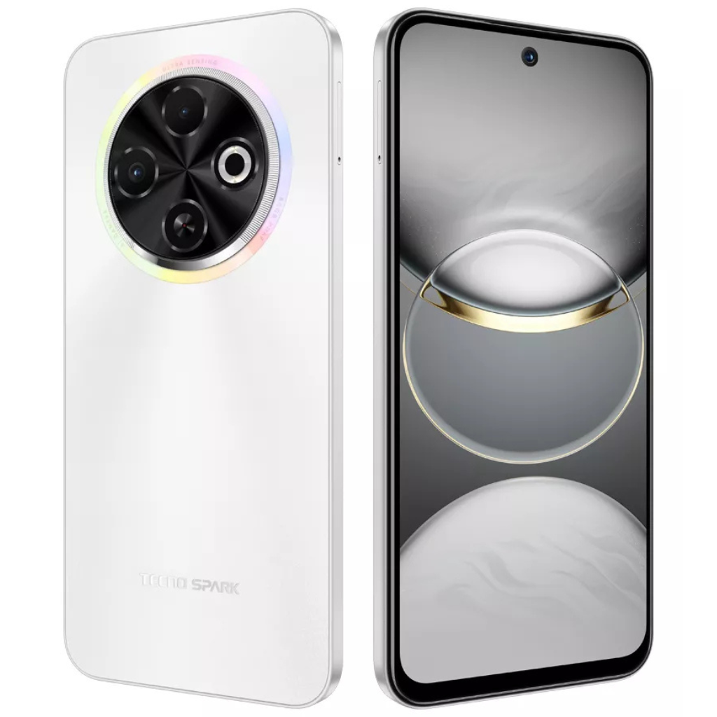 Celular Tecno Spark 30C 256gb/8gb RAM Orbit White + Redmi buds 4 active Blanco