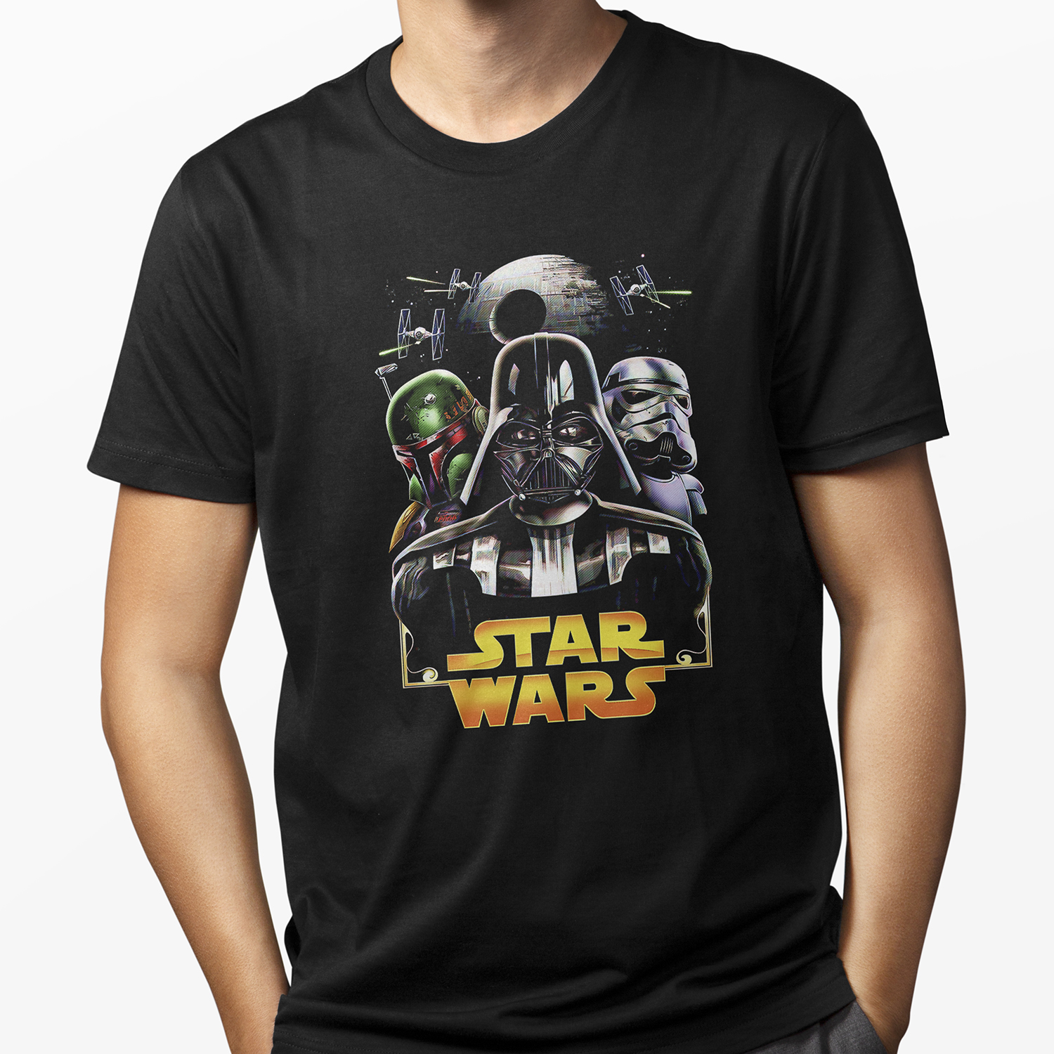 Playera para hombre Star Wars: Darth Vader y Stormtroopers XOLO