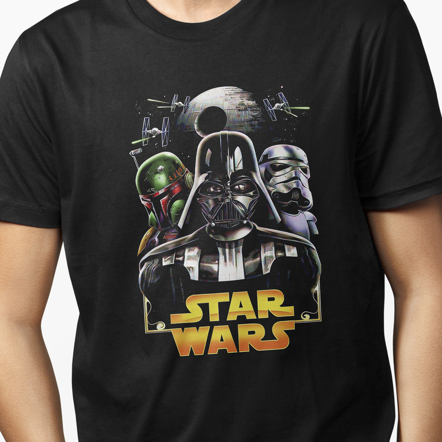 Playera para hombre Star Wars: Darth Vader y Stormtroopers XOLO
