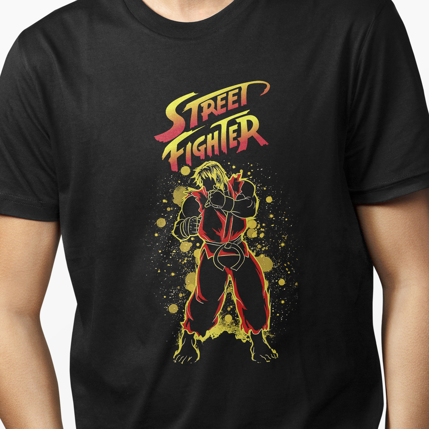 Playera para hombre Street Fighter: Ken Hadoken XOLO