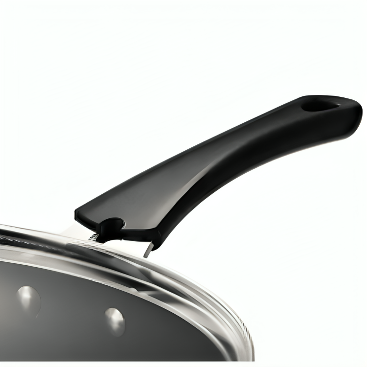 Sartén Guisera Tramontina Potenza 30 cm con Tapa de Vidrio 