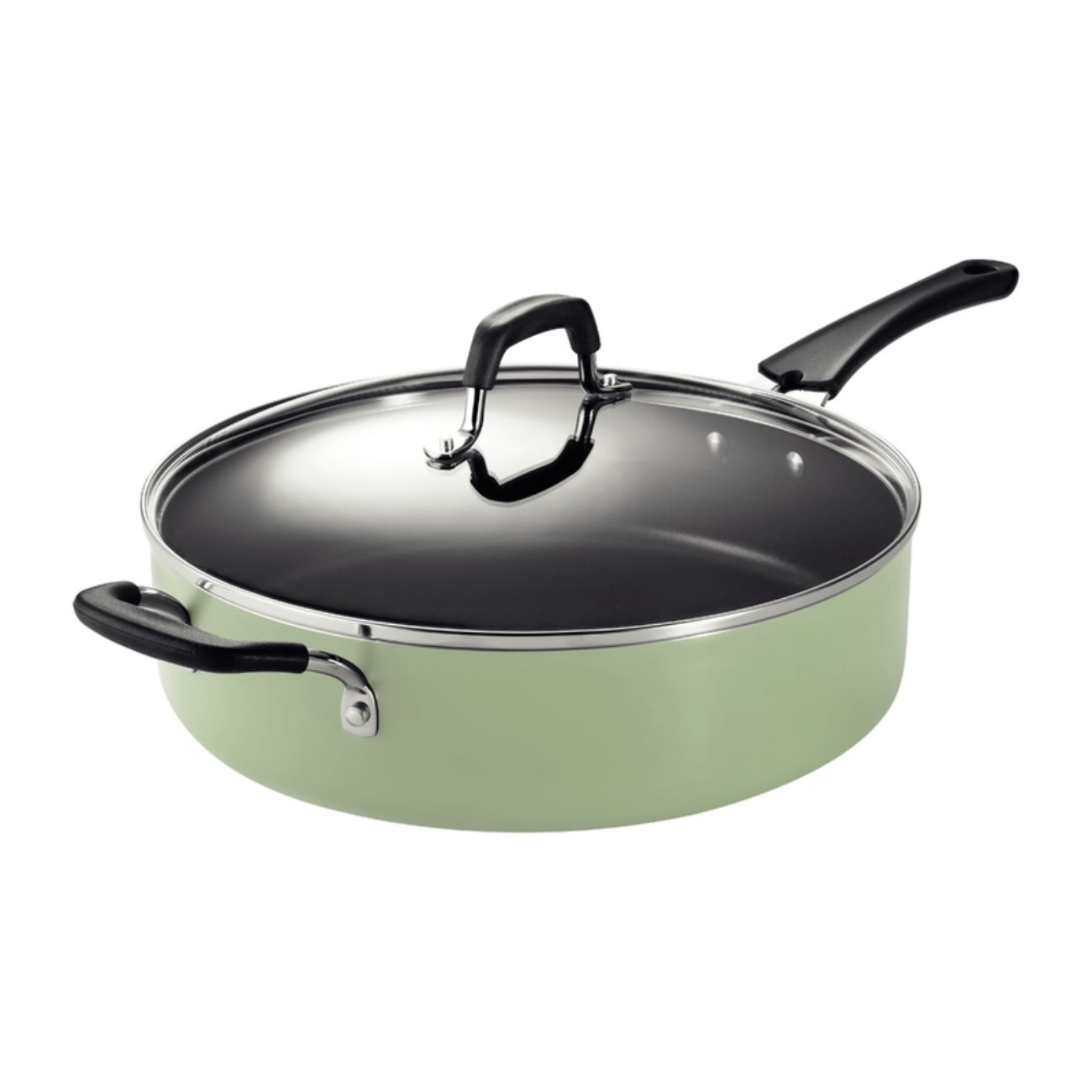 Sartén Guisera Tramontina Potenza 30 cm con Tapa de Vidrio 