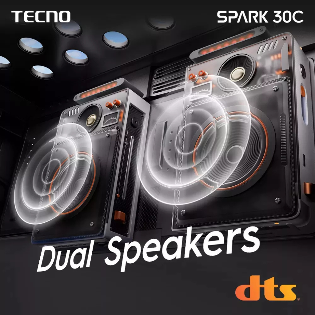 Celular Tecno Spark 30C Dual Sim 256gb/8Gb Ram Negro +Audífonos  G-tide L21 + Smartwatch Filwans GTS Mini